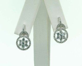 .925 Sterling Silver Woman Dangling Earrings Fancy se 60019a1w: Jewelry