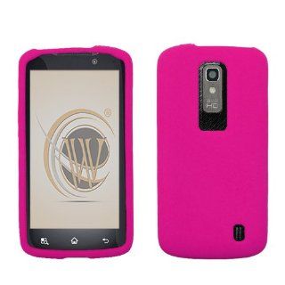 LG Nitro HD P930 Solid Hot Pink Skin Cover Cell Phones & Accessories