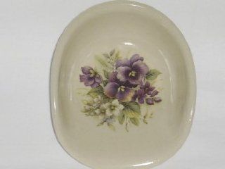 16 oz Spoon Rest with Pansy: Kitchen & Dining