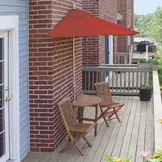 9' Half Umbrella/Table Bistro Set : Outdoor And Patio Furniture Sets : Patio, Lawn & Garden