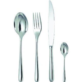 Caccia 24 Piece Cutlery Set in Mirror Polished by Luigi Caccia Dominioni Table Forks: 4 Prong: Flatware Sets: Kitchen & Dining