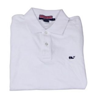 Vineyard Vines Mens White Cap Solid Classic Polo Shirt at  Mens Clothing store
