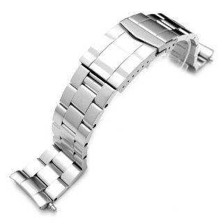 22mm Stainless Steel Super Oyster Type II for SEIKO Diver 6309 7040, Solid Submariner Clasp: Watches