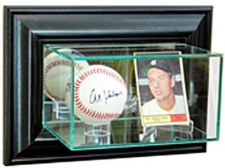 Perfect Cases Wall Mounted Card/Baseball Display BLACK 7 X 5 X 4 : Baseball Equipment : Sports & Outdoors