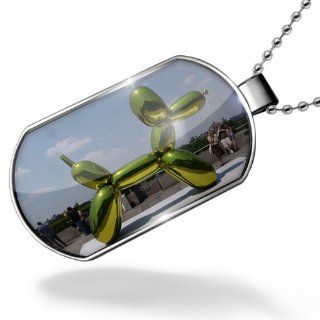 Dogtag Balloon Dog Dog tags necklace   Neonblond: NEONBLOND: Jewelry