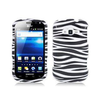 Black White Zebra Stripe Hard Cover Case for Samsung Galaxy Reverb SPH M950 Cell Phones & Accessories