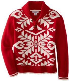 Kitestrings Boys 8 20 Big Boy Blend Shawl Collar Snowflake Sweater: Pullover Sweaters: Clothing