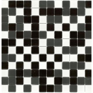 Elida Ceramica Recycled Panda Glass Mosaic Square Indoor/Outdoor Wall Tile (Common: 12 in x 12 in; Actual: 12.5 in x 12.5 in)