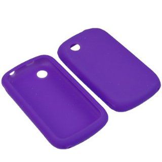 PURPLE Silicone Gel Soft Skin Case Cover For ZTE AVAIL Z990 (AT&T): Cell Phones & Accessories