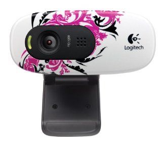 Logitech C270 720p Widescreen Video Call and Recording HD Webcam   960 000819 (Floral Spiral): Electronics