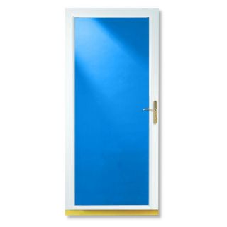 LARSON White Signature Full View Tempered Glass Storm Door (Common: 81 in x 30 in; Actual: 80.8 in x 31.62 in)