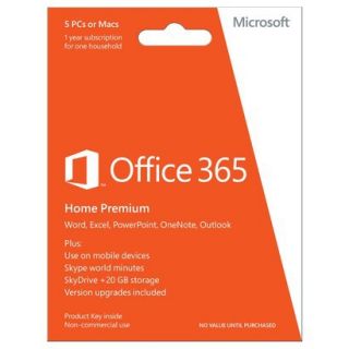 Microsoft Office 365 Home Premium Pre Paid Card