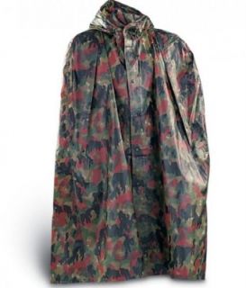 Swiss Military Camo Bad Weather Rain Poncho New: Clothing
