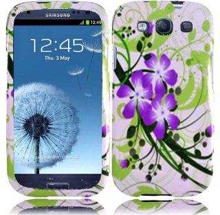 Green Lily Design Hard Case Cover for T Mobile Samsung Galaxy S 3 S3 III T999 Sprint Galaxy S3 L710: Cell Phones & Accessories