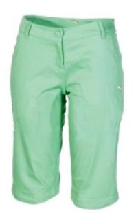 Puma Women's Plain Bermuda Shorts   Neptune Green   8: Clothing