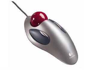 New LOGITECH Trackman Marble Trackball Optical 2 Cable USB Convenient Button Controls Mouse: Computers & Accessories