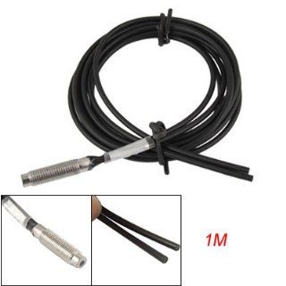 1m Black 6mm Thread Optical Fiber Sensor Cable Wire: Electronics