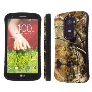 NakedShield Verizon / AT&T LG G2 D801 VS980 Hunter Camouflage Heavy Duty Shock Proof Armor Art KickStand Phone Case Cell Phones & Accessories