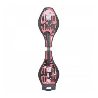 COOLGO Skull Pattern ABS Double Wheels Ripstik Skateboard Red, ship from US : Caster Board Skateboards : Sports & Outdoors