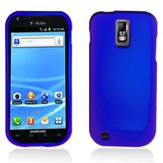 Aimo Wireless SAMT989PCLP002 Rubber Essentials Slim and Durable Rubberized Case for Samsung Galaxy S2 T989   Retail Packaging   Blue: Cell Phones & Accessories