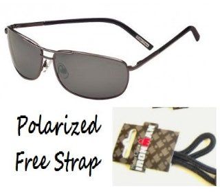Foster Grant Polarized Aviator R Sunglasses with Spring Hinges and Iron Man Eyeglass Strap: Sports & Outdoors