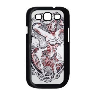 Zombie Disney Princesses Ariel Samsung Galaxy S3 Case for Samsung Galaxy S3 I9300 Plastic New Back Case Cell Phones & Accessories