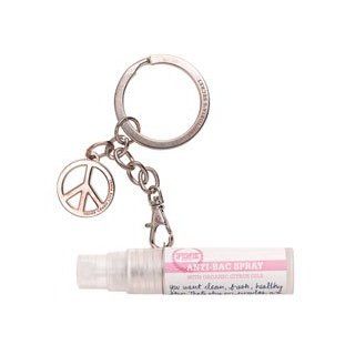 Victoria's Secret Pink Antibacterial Hand Sanitizer with "Peace" Key Chain : Beauty