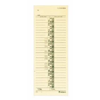 Adams Time Cards, Numbered Day Format, 3.4 x 9 Inches, Manila, 1 Sided, 1000 Count (9656 1000) : Blank Timecards : Office Products
