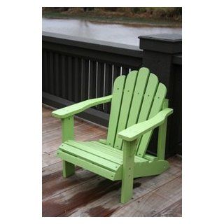 Child's LIME GREEN Cedar Adirondack Chair for Kids : Patio, Lawn & Garden