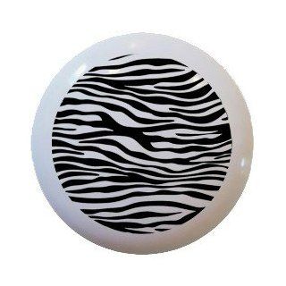 Retro Zebra Pattern Ceramic Knobs Pulls Kitchen Drawer Cabinet Vanity Closet 517   Cabinet And Furniture Knobs