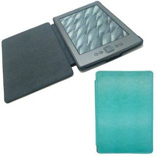 Light Blue Ultra Thin Slim Smart Leather Cover Case For  Kindle 4: Electronics