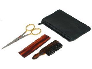 RoyalShave Moustache Set in Leather Pouch: Health & Personal Care