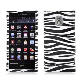 Aimo LGVS930PCIM005 Durable Hard Snap On Case for LG Spectrum 2 VS930   1 Pack   Retail Packaging   Zebra: Cell Phones & Accessories