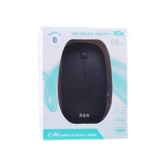 Optimal Shop B&N Ultrathin Silent No Light 1600DPI Bluetooth V3.0 Wireless Mouse   Black (2 x AAA): Computers & Accessories
