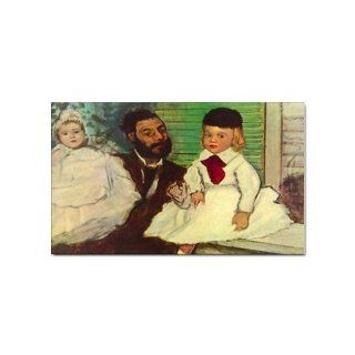 Portrait of Count Lepic and his Daughters By Edgar Degas Magnet : Magnetic Tape : Office Products