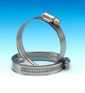 Murray Stainless Steel Dual Bead Hose Clamp withZinc Plt Screw, 1.69" 2.63", 1/2"W, 35 40" Lbs: Worm Gear Hose Clamps: Industrial & Scientific