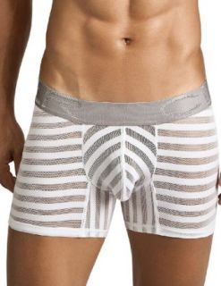 Clever 2139   Kansai See Through Striped Mesh Boxer White Extra Large at  Mens Clothing store