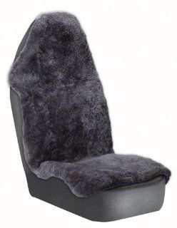 Genuine Sheepskin Charcoal Bucket Seatcover: Automotive