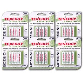 Tenergy Centura AAA Low Self Discharge LSD NiMH Rechargeable Batteries, 6 Cards 24xAAA: Electronics