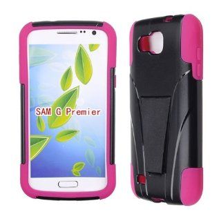 SWITCHABLE CASE FOR SAMSUNG GALAXY PREMIER I9260 BLACK HOT PINK: Cell Phones & Accessories