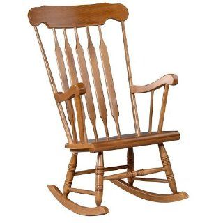 Carolina Cottage Oak Finish Sutton Rocker Rocking Chair  