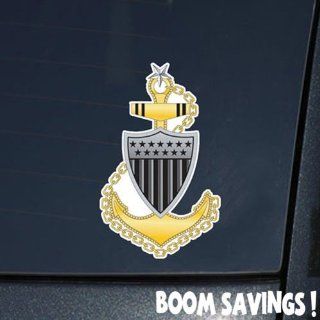 USCG Collar Senior Chief Petty Officer Anchor 6" Decal Sticker: Automotive