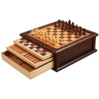 Shop Joanne 13" Ten Classic Wooden Games   Checkers, Chess, Chinese Checkers, Backgammon, Ludo, Mancala, Snakes and Ladders, Mill, Solitaire at the  Home Dcor Store. Find the latest styles with the lowest prices from Best Chess Set