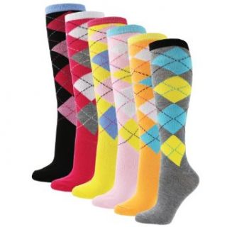 TeenAge Lady Fashion 12pcs 6 Styles Assorted Spandex over the knee Socks check at  Womens Clothing store: Casual Socks