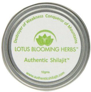 Authentic Shilajit by Lotus Blooming Herbs   10 Grams (1 2 Month Supply)   Genuine Himalayan Shilajit in it's Natural, Pure and Most Potent RESIN Form: Health & Personal Care