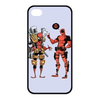 Deadpool Pattern in CASEDY DESIGN TPU iphone4/4s black side case: Cell Phones & Accessories