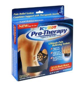 Icy Hot Pro Therapy Back Brace with 2 Long Duration Hot Packs, One Size Fits Most , 1 brace: Health & Personal Care