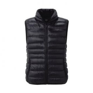 Uniqlo Men's Ultra Light Down Black Vest Pocketable with Pouch (Large(US M)) at  Mens Clothing store: Boxing Jerseys