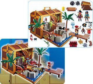 Playmobil Take Along Pirate Treasure Chest: Toys & Games