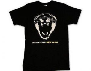 Against Me!   New Wave Adult T shirt, Size: X Large: Clothing